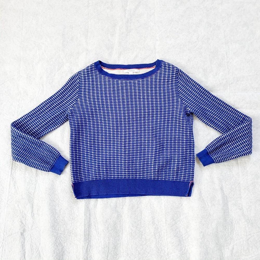 Piper lime Collection Blue Knit Sweater